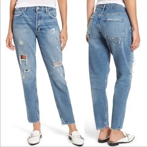NWT AGOLDE Jamie High Rise Classic jean in isolation wash size 27